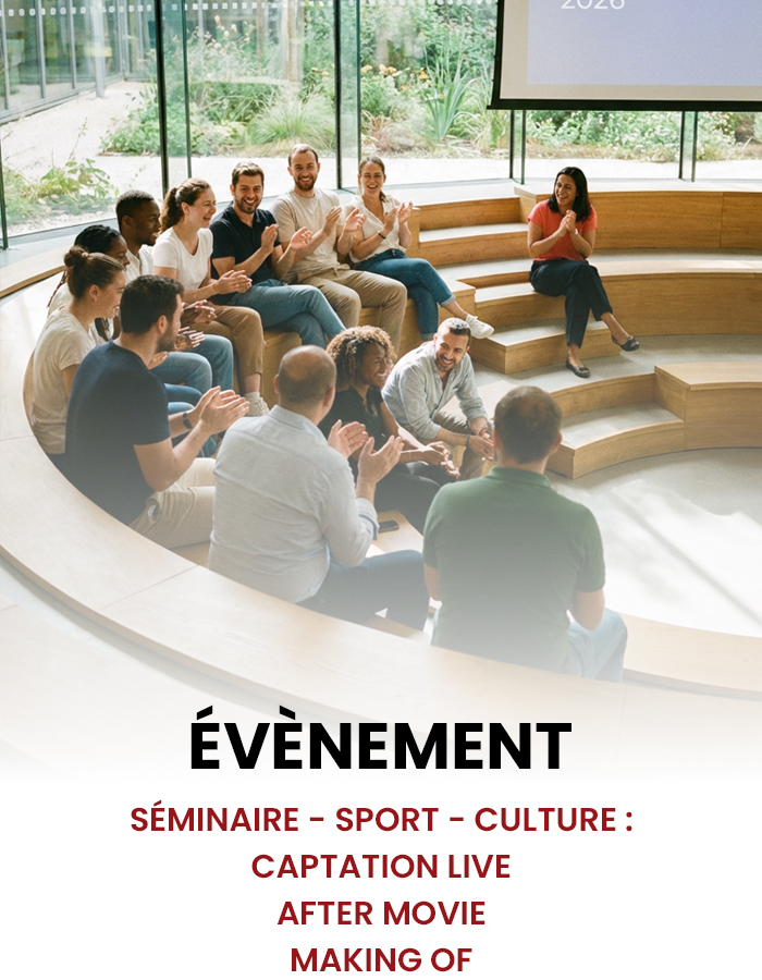 évènement - séminaire - sport - culture - captation live - after movie - making of évènement - séminaire - sport - culture - captation live - after movie - making of